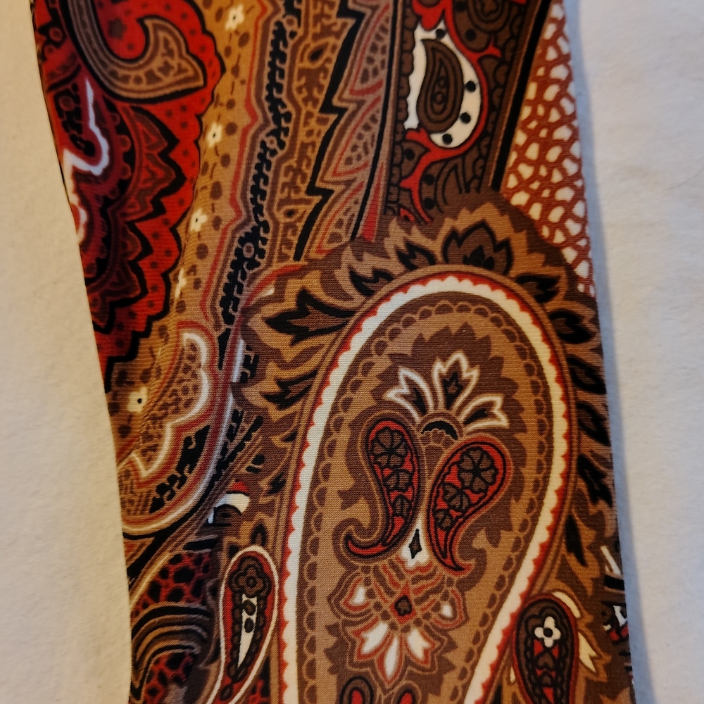 Tommy Hilfiger Petite Paisley-Print Jersey Long sleeve Shirtdress Size 6 - Picture 12 of 12